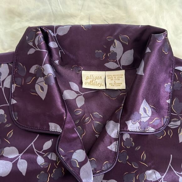 Gillian & O’Mally Womens size L Two Piece Pajama Set 100% polyester. Soft - Picture 3 of 14